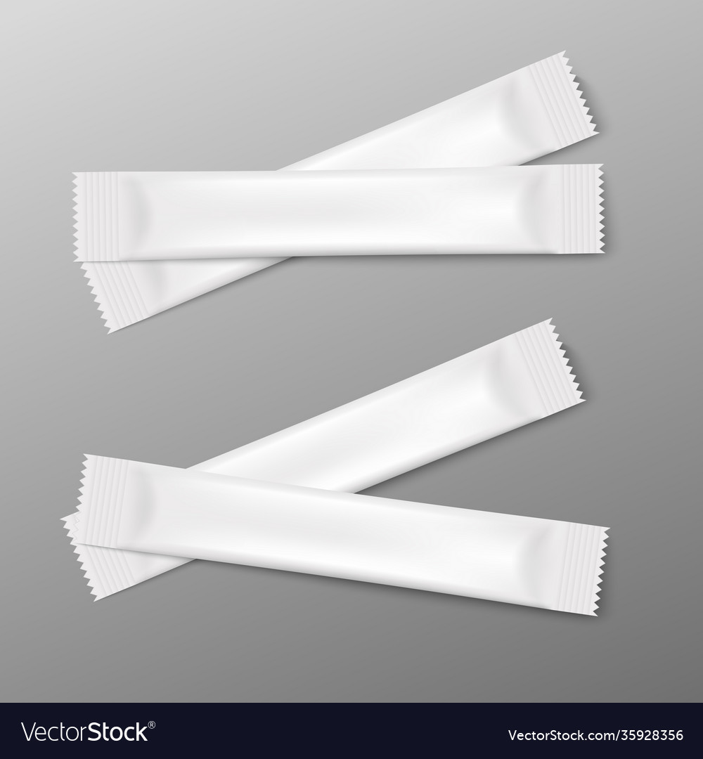 White stick packs foil bags sachet for packaging