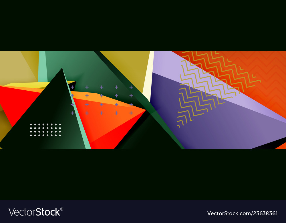 3d triangular minimal abstract background vector image 3d triangular minimal abstract background