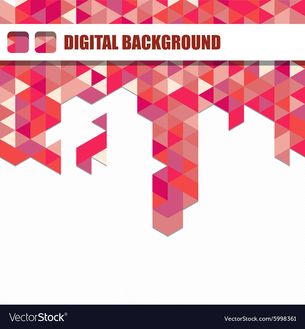 Background of different color triangles