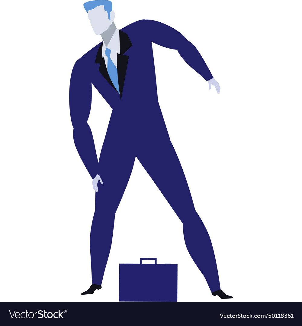 Business man in suit portrait icon Royalty Free Vector Image