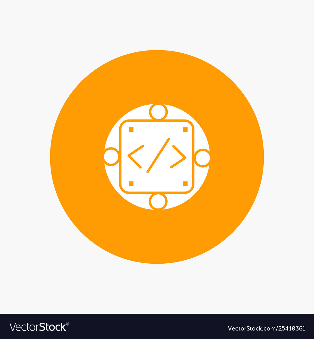 Code custom implementation management product vector image Code custom implementation management product