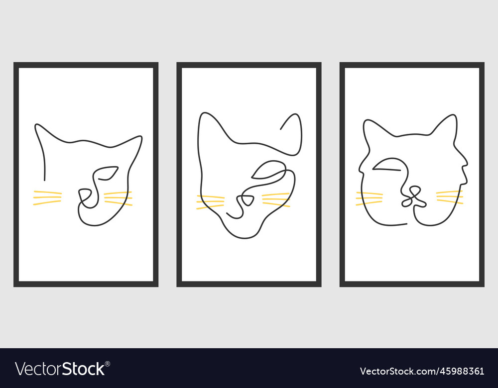 Continuous one single line of surreal abstract Vector Image Continuous one single line of surreal abstract