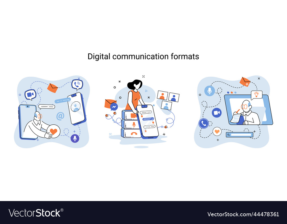 Digital communications formats chat messages