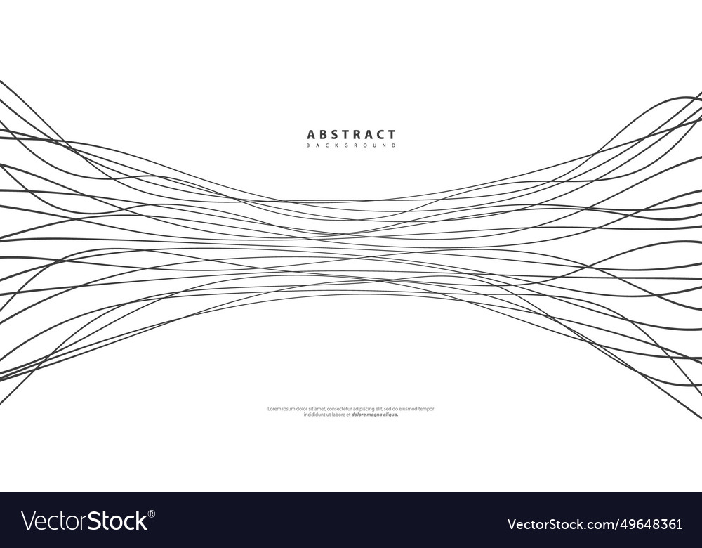 Hand drawn lines abstract pattern wave simple vector image Hand drawn lines abstract pattern wave simple