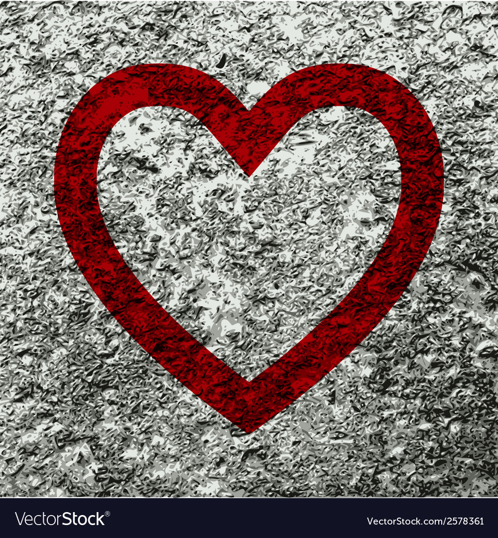 Heart flat modern web button and space for your