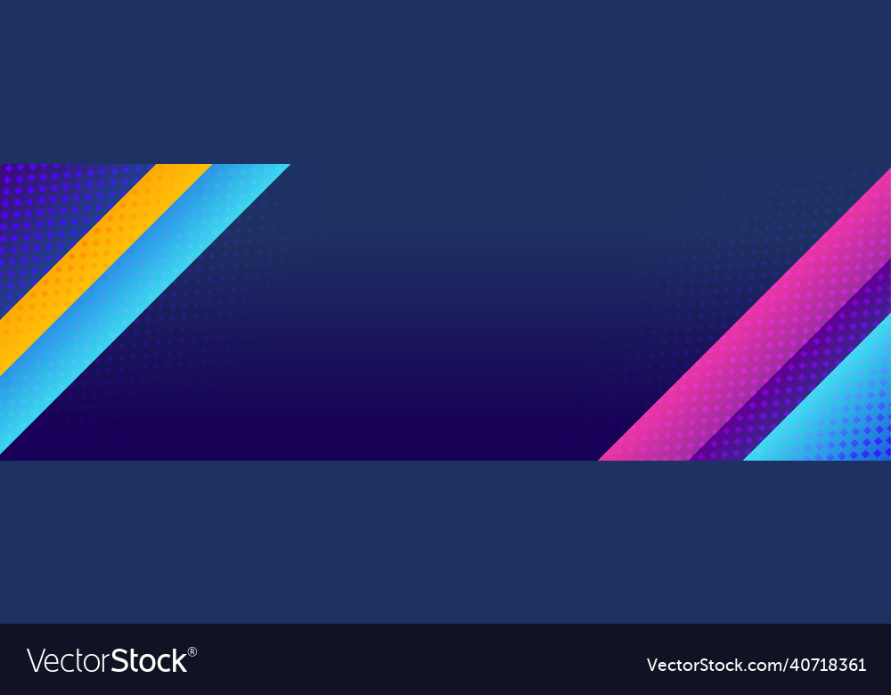 Modern colorful wide banner background abstract Vector Image