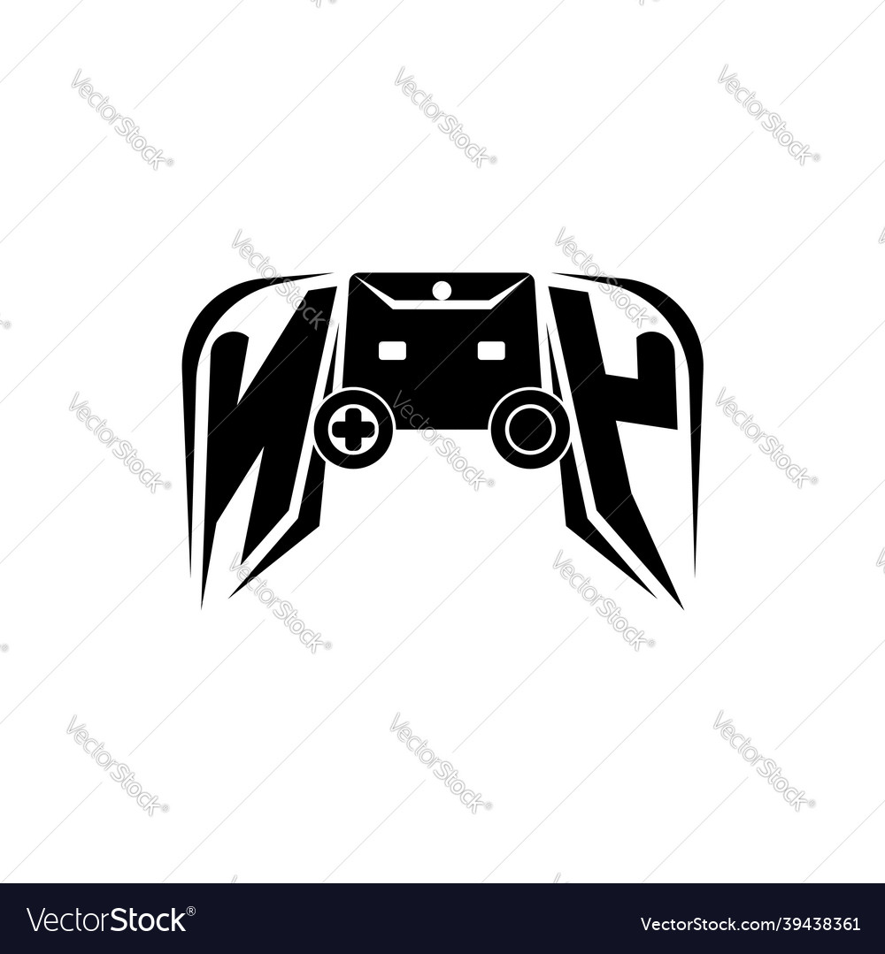 Ny monogram esports Konsole Vector Image Ny monogram esports Konsole