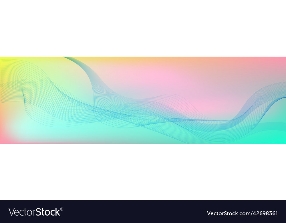 Panoramic abstract web background colorful vector image Panoramic abstract web background colorful