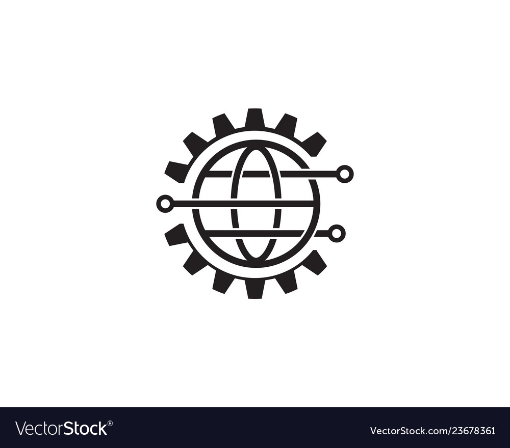 Technology logo icon Royalty Free Vector Image