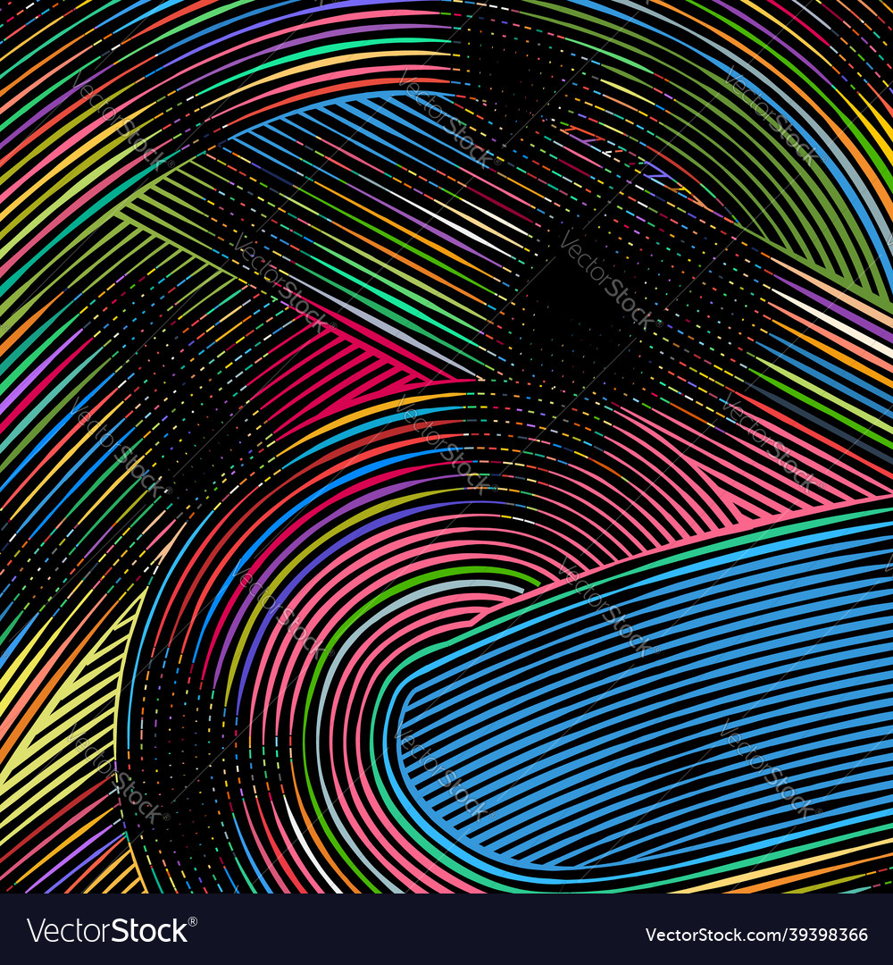 Abstract background with colorful lines Vector Image Abstract background with colorful lines