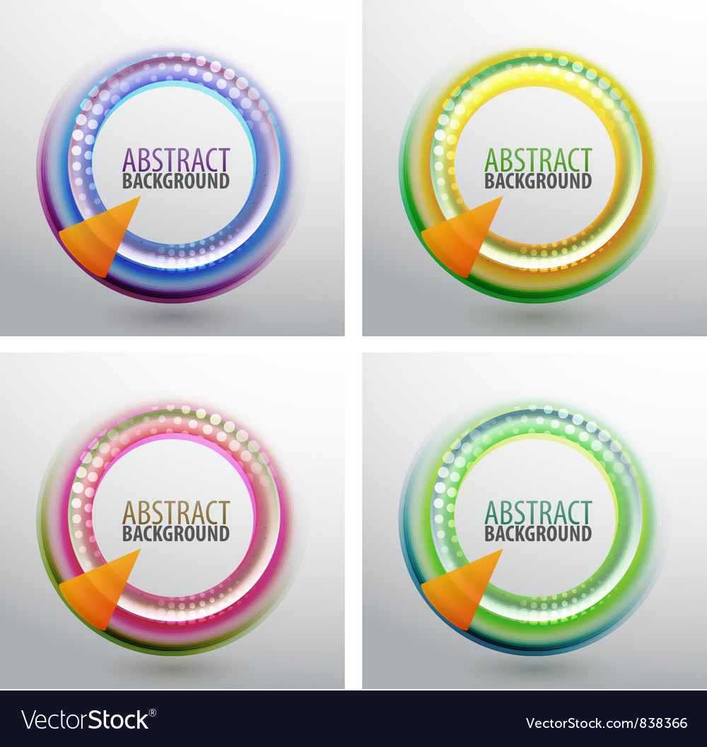 Abstract Colorful Circles Background