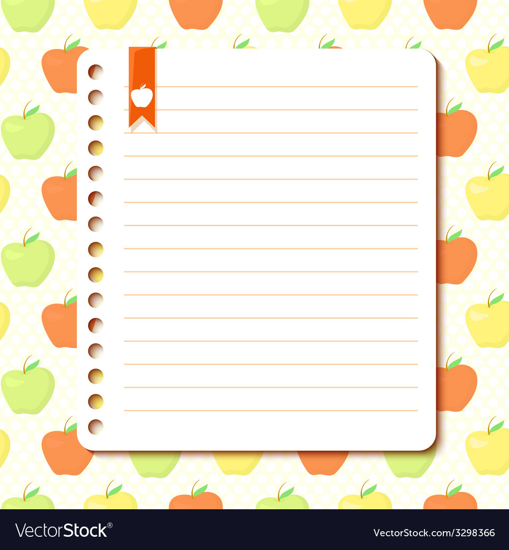 Apple background with space for text
