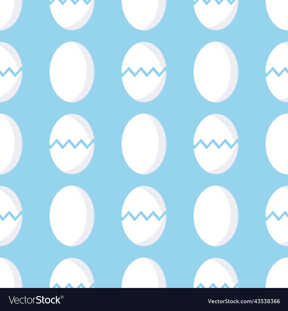 Egg pattern on a blue background for use in web vector image Egg pattern on a blue background for use in web