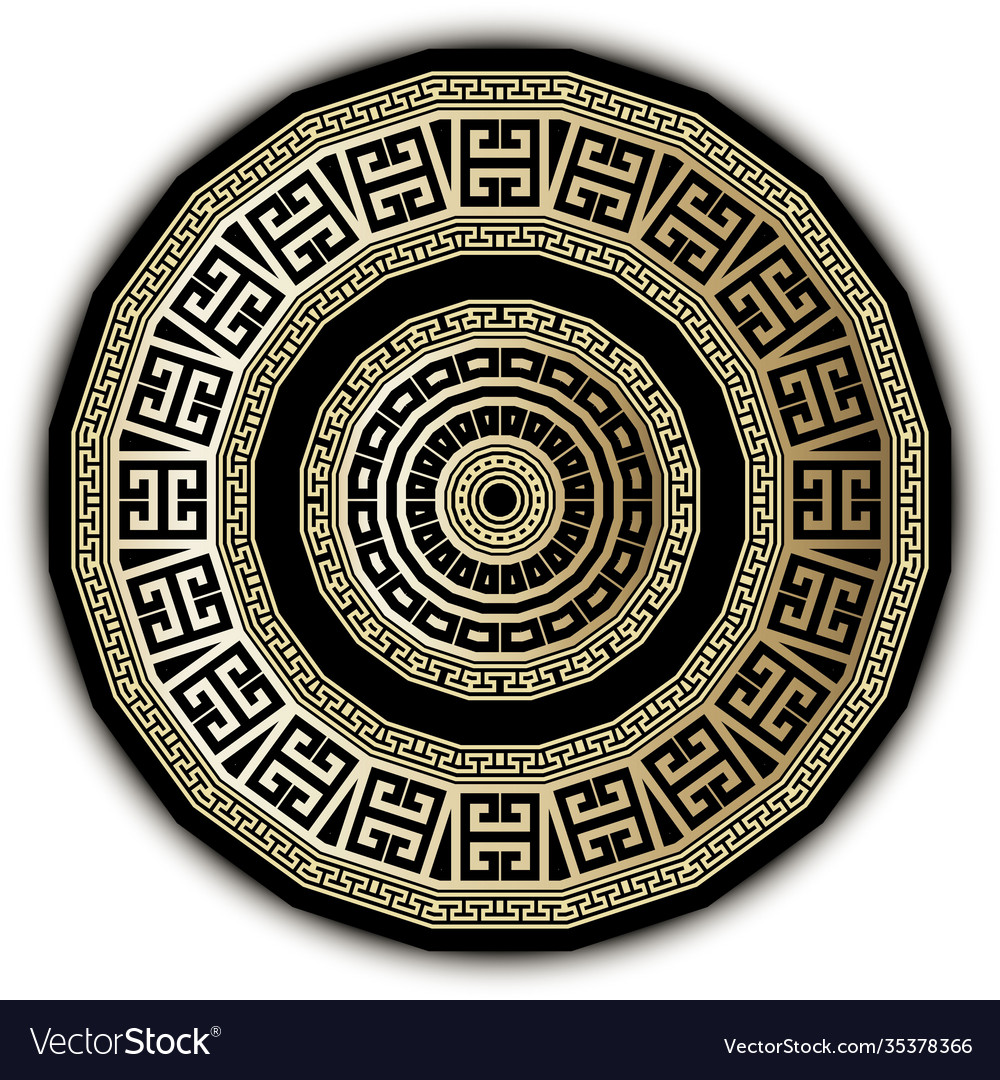 Greek elegant mandala pattern ornamental