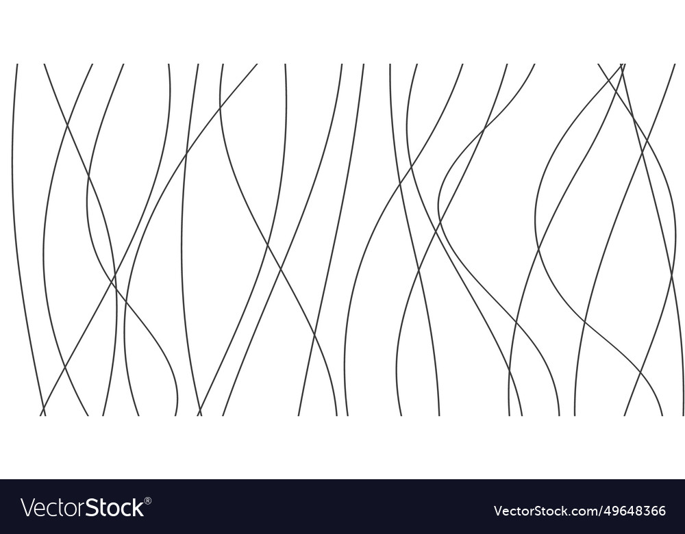 Hand drawn lines abstract pattern wave simple vector image Hand drawn lines abstract pattern wave simple