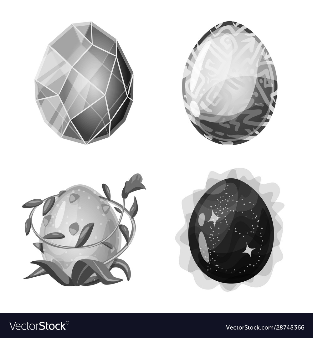 Isolated object monster and fantasy symbol set Vector Image Isolated object monster and fantasy symbol set
