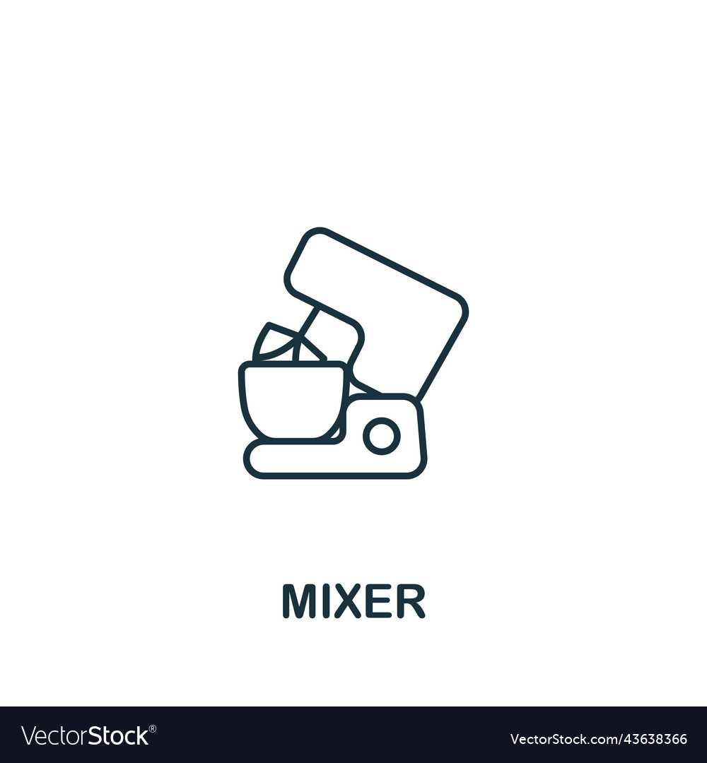 Mixer icon line simple for templates web