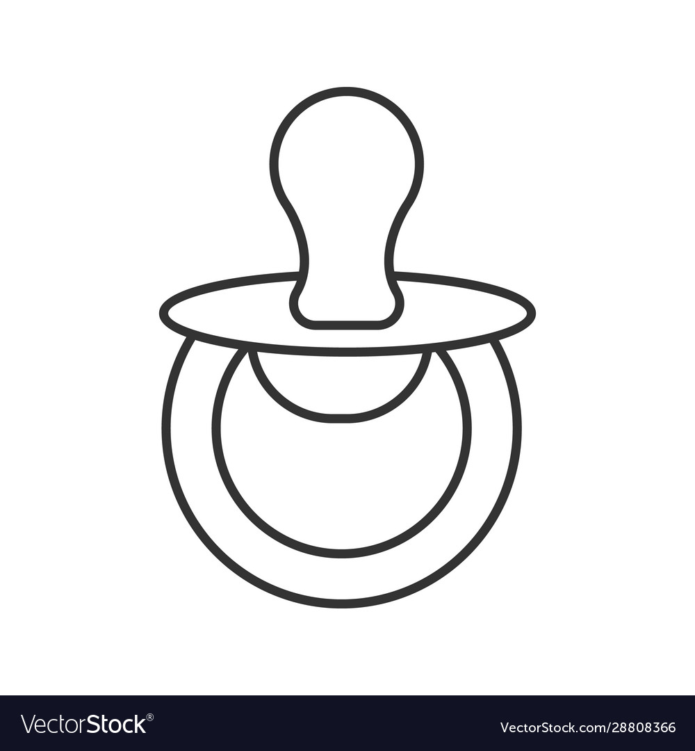 Pacifier linear icon