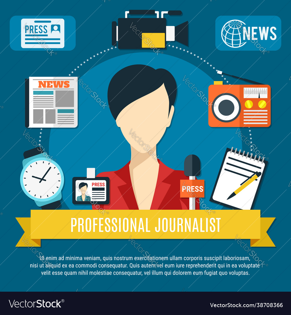 Professional journalist background