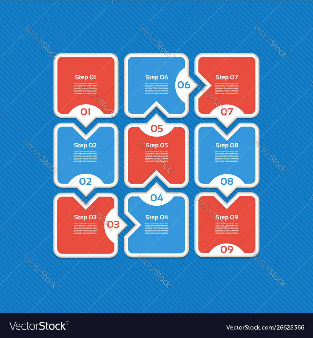 Progress background template for diagram graph
