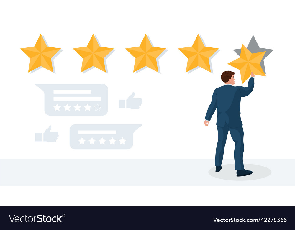 Rating star feedback evaluation marketing review