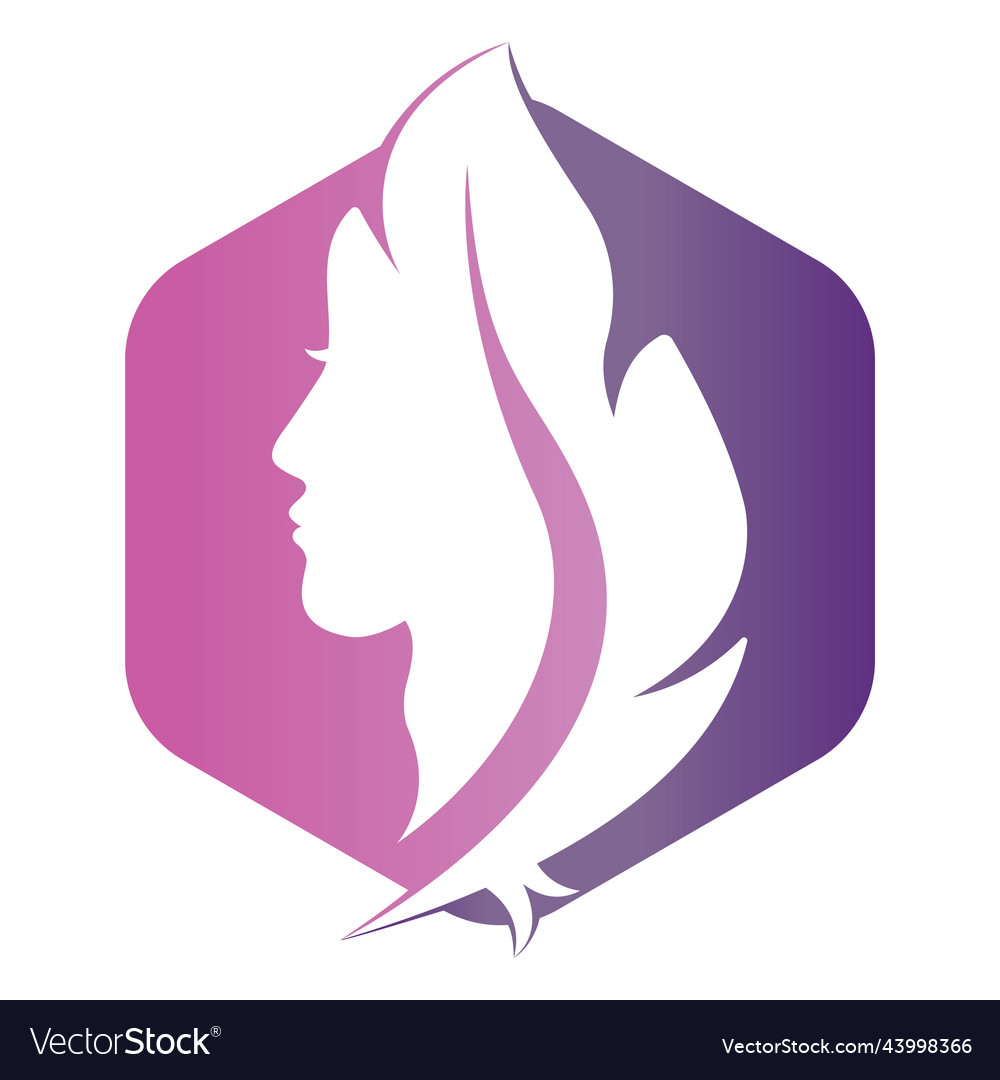 Soft beauty logo template design Royalty Free Vector Image