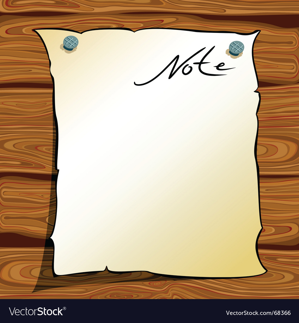 Vintage Paper Note Page