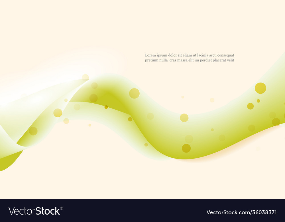 Abstract orange wave curve flow vector image Abstract orange wave curve flow