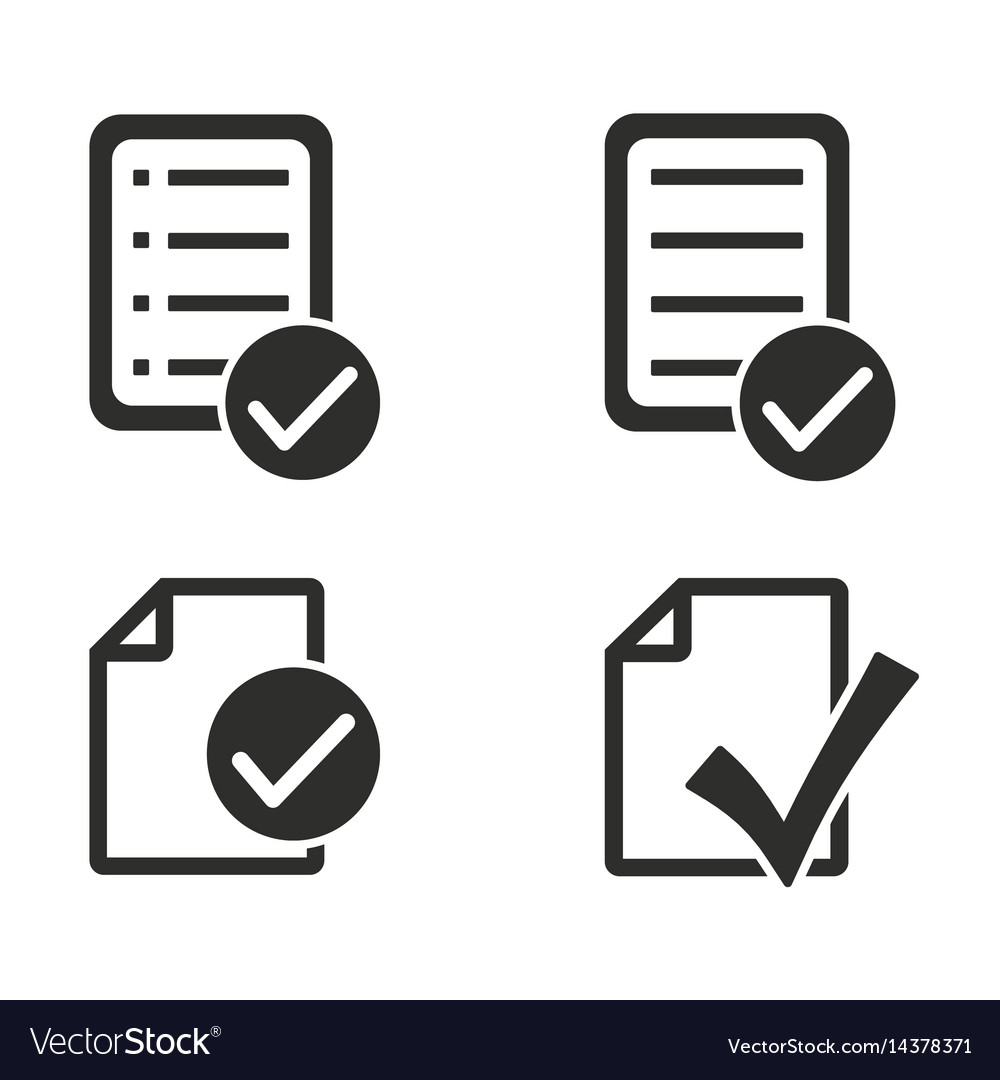 Checklist icons set Royalty Free Vector Image - VectorStock