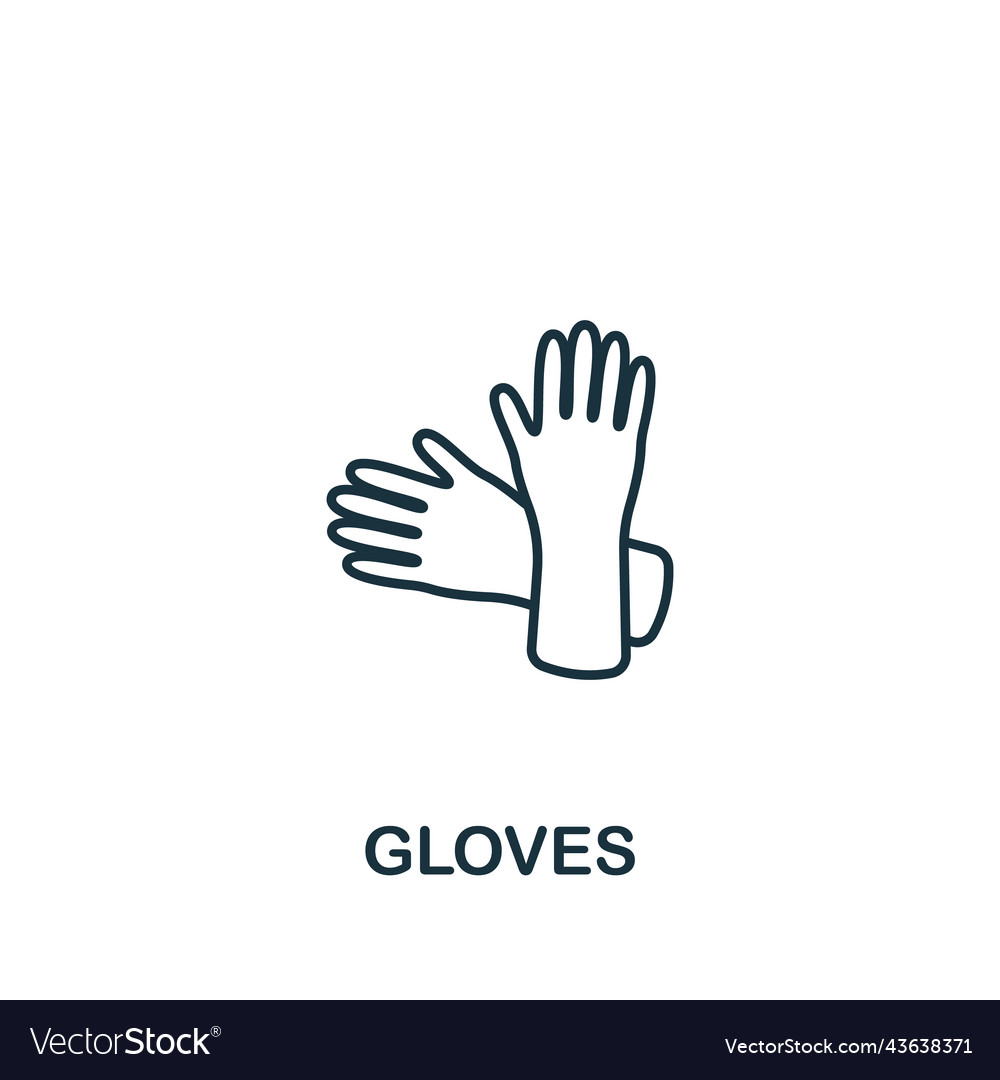 Cloves icon line simple for templates web vector image Cloves icon line simple for templates web
