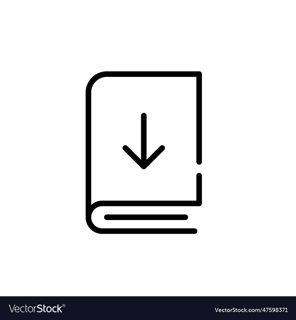 Electronic book download to a device pixel Vector Image