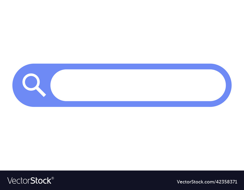 Magnifying glass and search bar icon