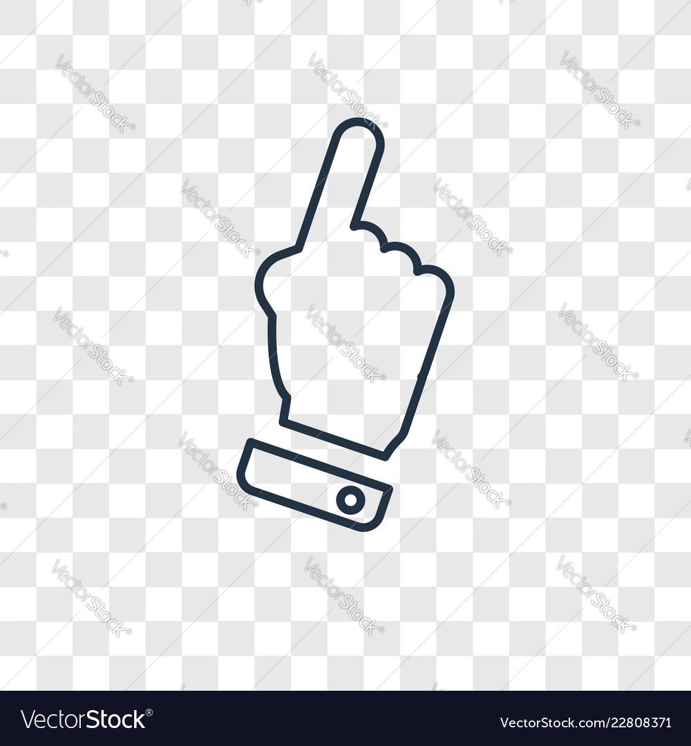 Pointing Finger Icon - Linear Style