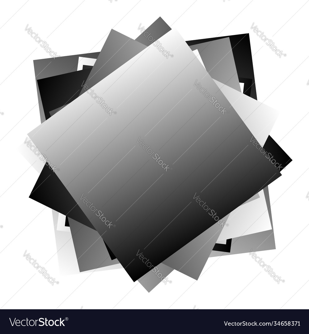 Randxom rotated overlap chaotic squares vector image Randxom rotated overlap chaotic squares