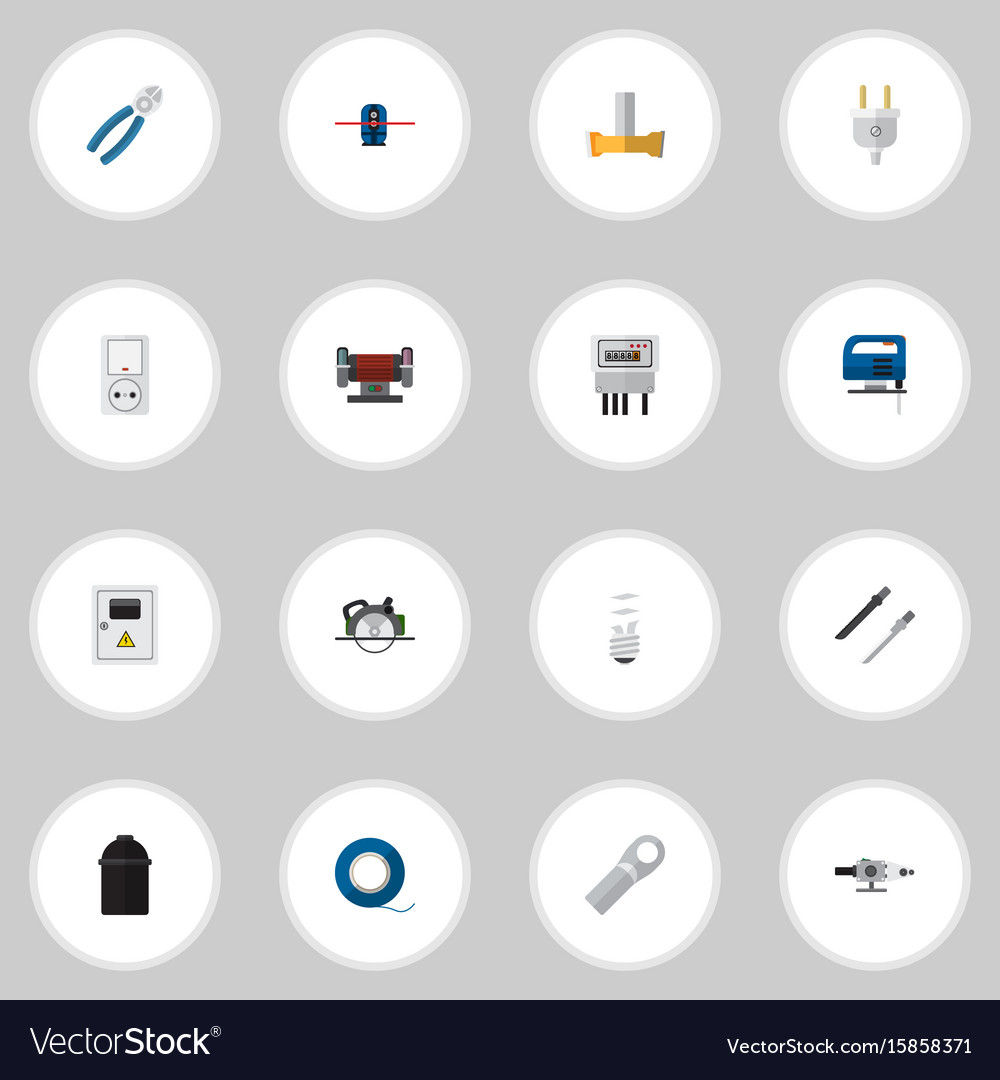 Set of 16 editable instruments icons includes