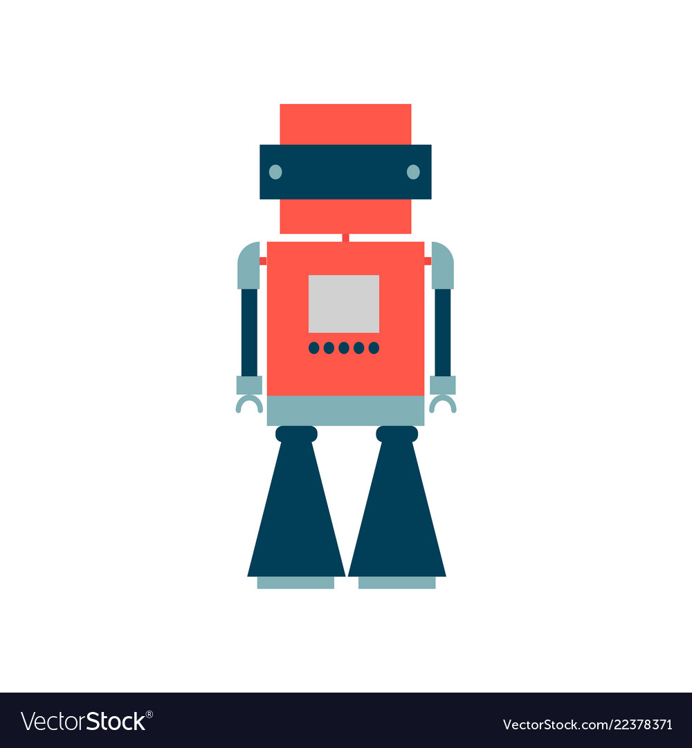 Set of robots in cartoon style isolated