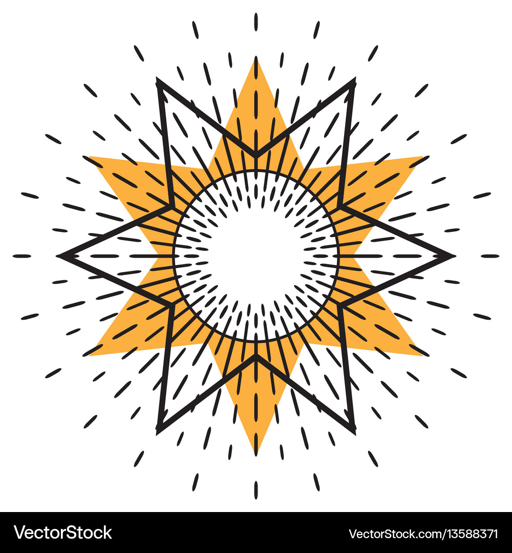 Sun icon isolated Royalty Free Vector Image - VectorStock