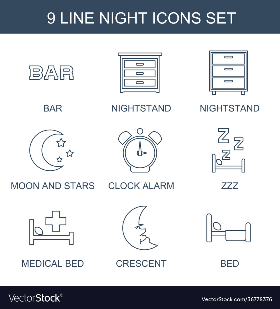 9 night icons