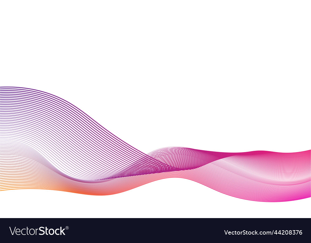 Abstract wave element for design digital