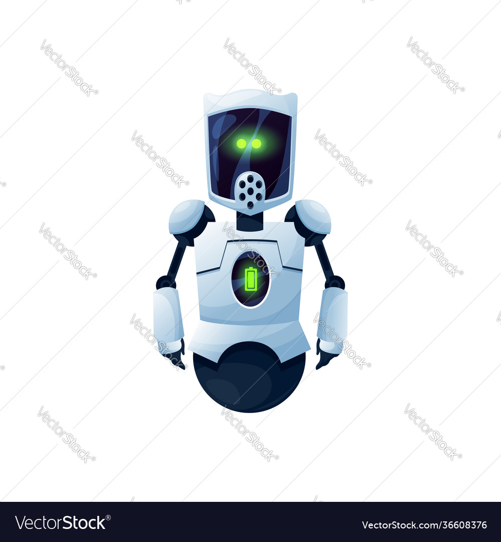 Android Robot Kids Toy Futuristic Helper Isolated Vector Image