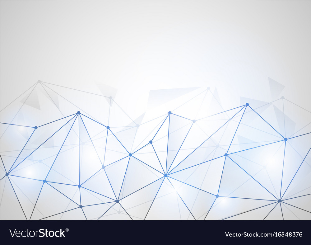 Computer generated abstract connected dots