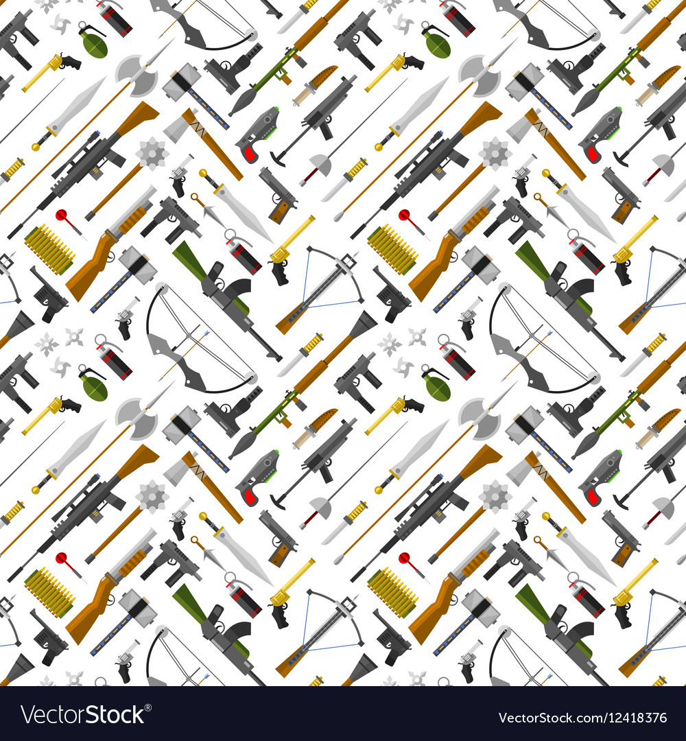 Flat seamless pattern weapons format