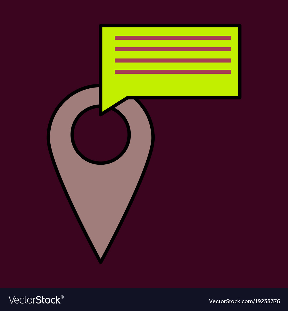 Navigation geolocation icon in flat design