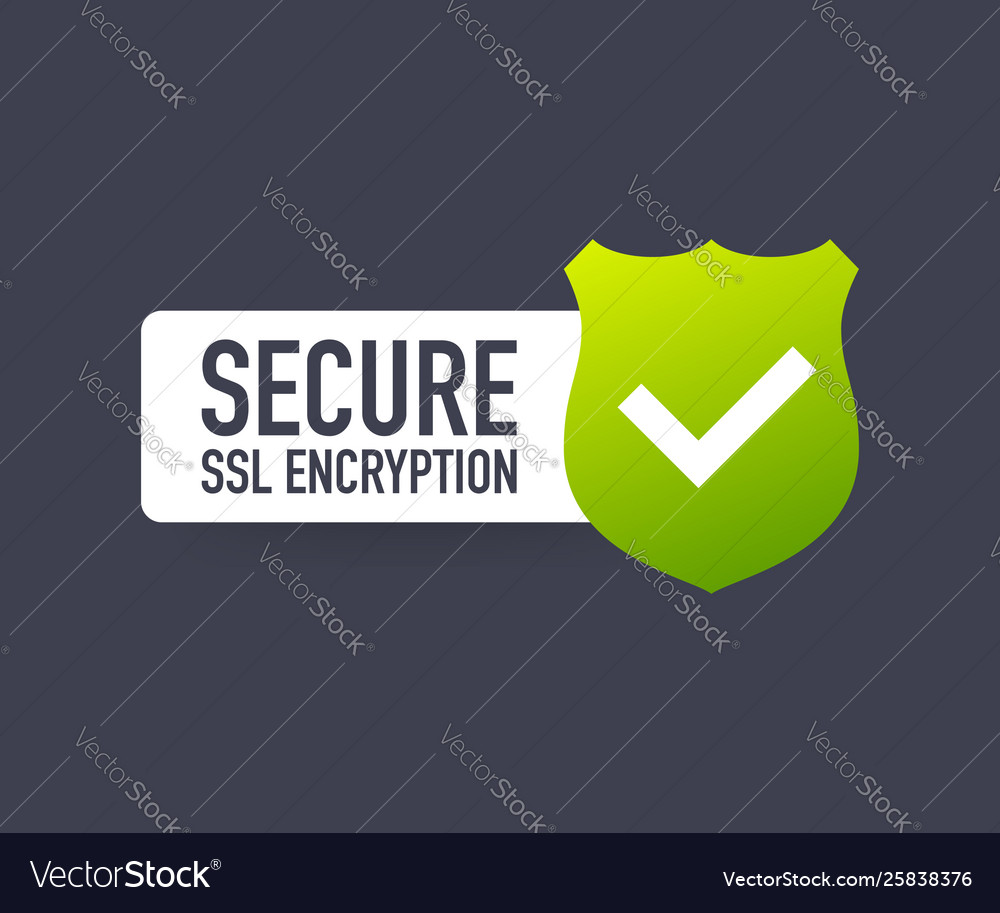 Secure connection icon isolated on white