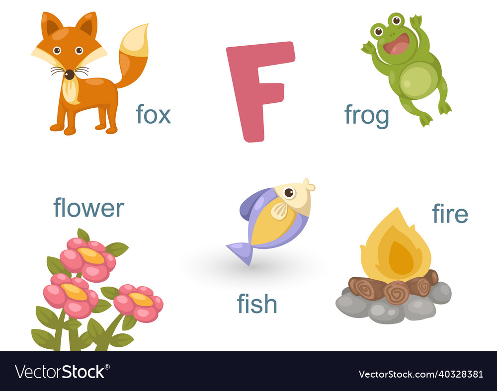 Alphabet f Royalty Free Vector Image - VectorStock