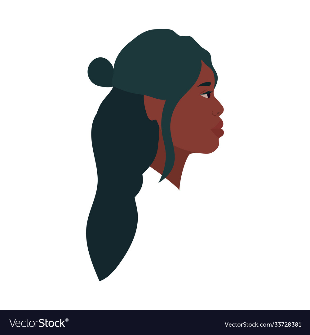Black woman cartoon in side view design Royalty Free Vector Black woman cartoon in side view design Royalty Free Vector