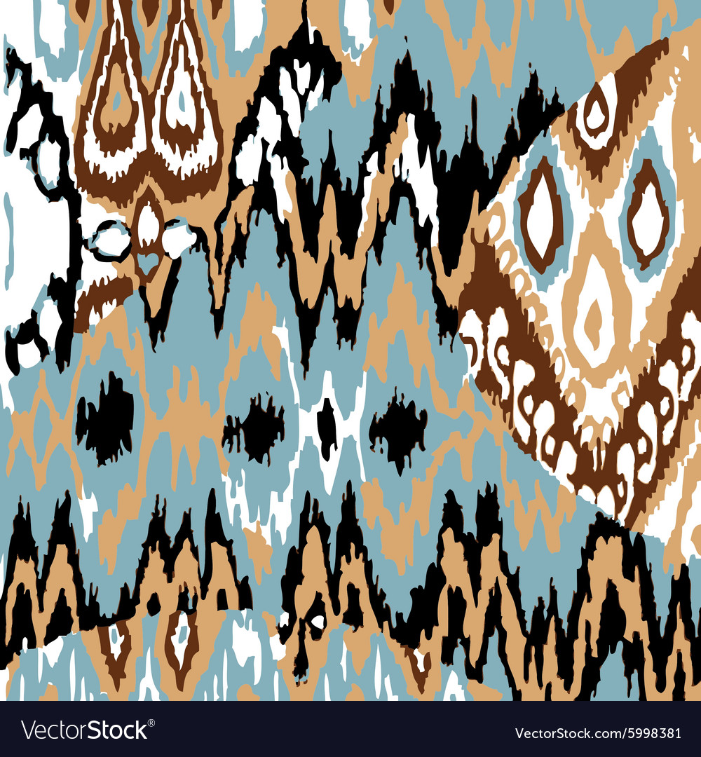 Colored ethnic print pattern abstract background