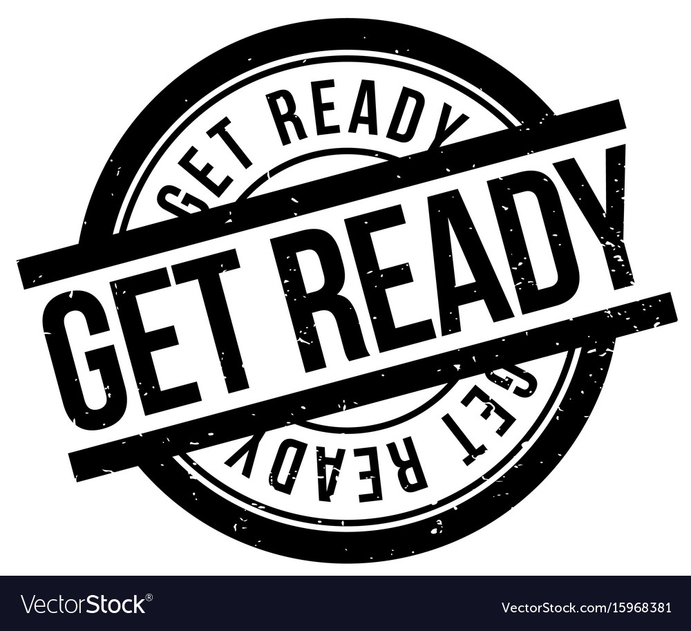 Get ready rubber stamp Royalty Free Vector Image