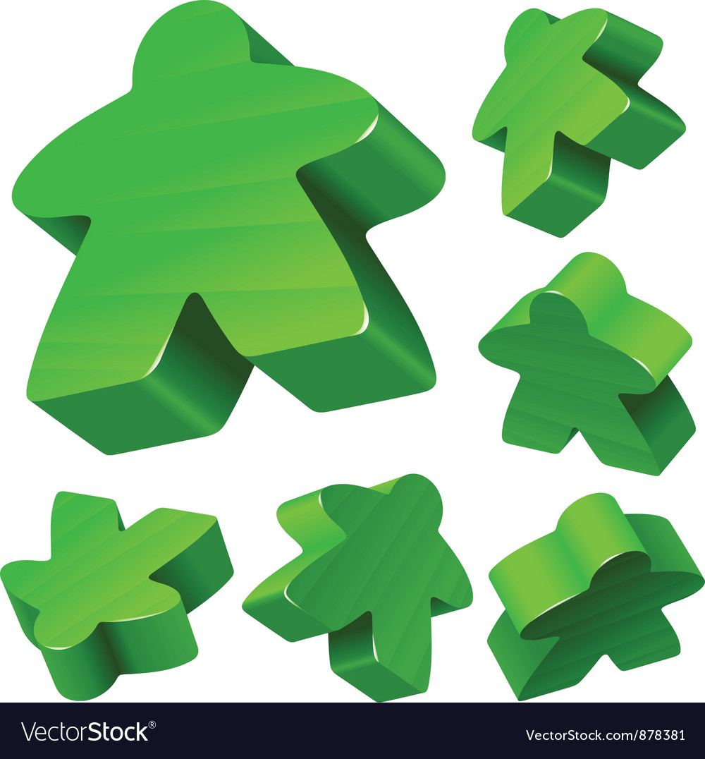 Red Meeple Vector Illustration Stock Illustration - Download Image