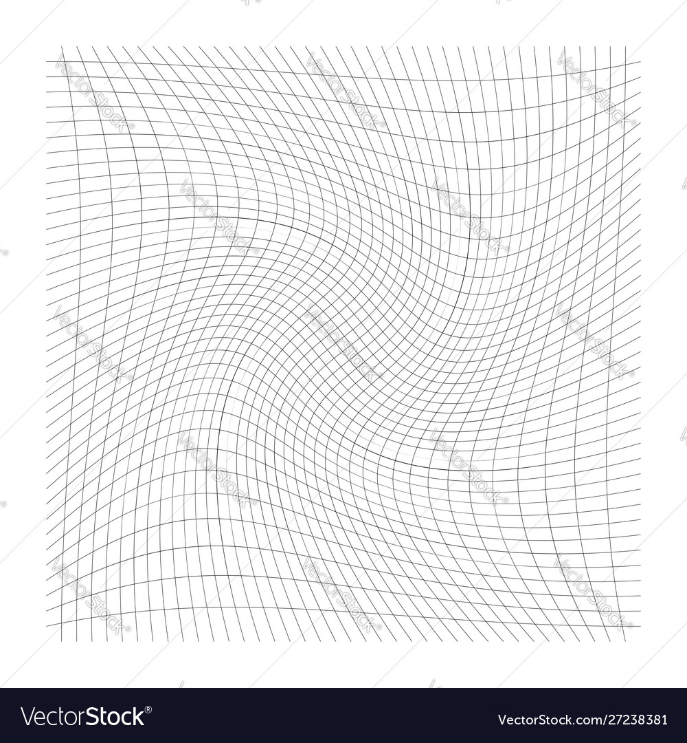 Grid mesh lines with circular spiral twist Vector Image Grid mesh lines with circular spiral twist
